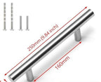 20 PCS Set Brushed Gold Kitchen Handle Stainless Steel T Bar Door Pull 76mm 96mm Cabinet Knobs and Handles Black Furniture Handle Stainless Steel Kitchen Cupboard Handles Cabinet Handles