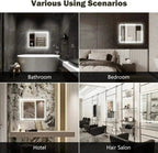 20 x 28  Inch Center Glow LED Bathroom Mirror