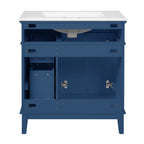 Modern Bathroom Vanity With Sink, Storage Cabinet, Soft Close Doors, Deep & Standard Drawers