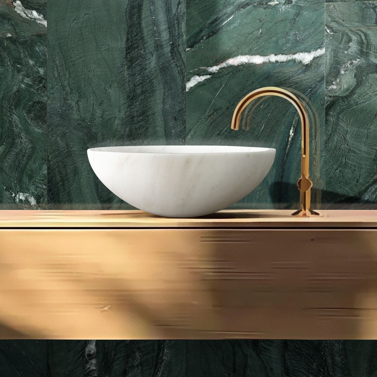 Bathroom Vessel Sink, Circular Design