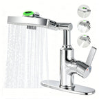 LED Temperature Display Bathroom Faucet with Digital Screen