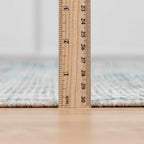 Byers Handmade Cotton-blend Aqua Rug