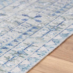 Byers Handmade Cotton-blend Aqua Rug