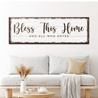 Bless This Home Sign