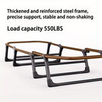 1-pack American style patio folding bed, outdoor patio furniture, comfortable ergonomic single recliner, patio chaise folding bed with mattress