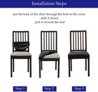 Thick Velvet Seat Cover Chair Slipcovers For Dining Room Chair Protector Chair Cover Elastic Solid Stretch Chair Cover Dining Room Chair Seat Covers Stretch Chair Seat Cushion Slipcovers Furniture Protector